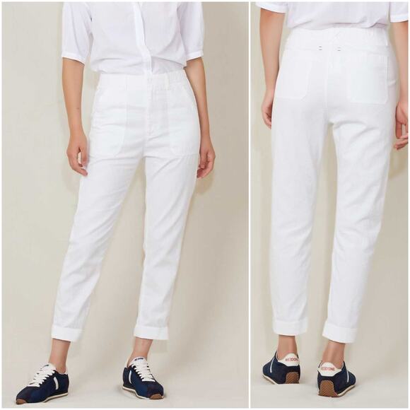 XiRENA $248 Women's Tucker Pant in White Cotton slouchy sz XS - Picture 1 of 12